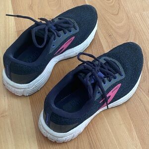 Brooks Women's Navy and Pink Athletic Shoes